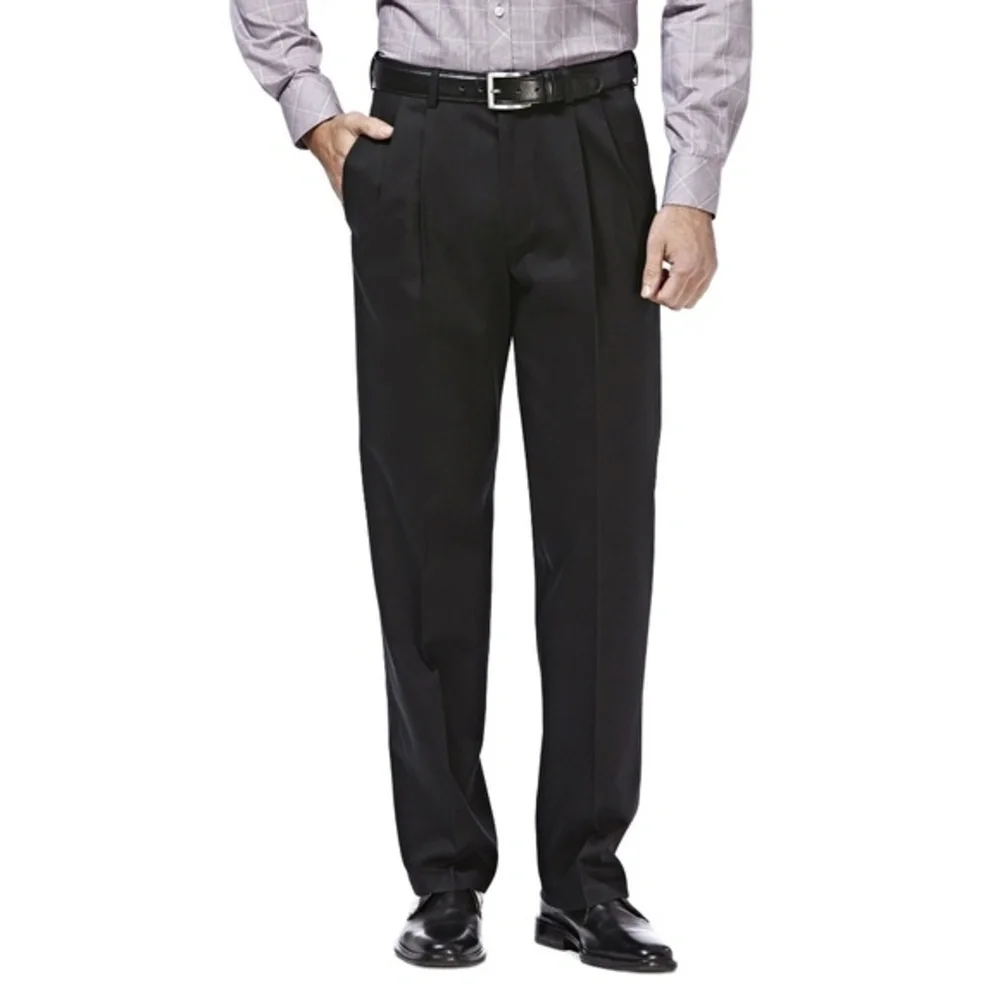 NWT Mens 42x30 Haggar Premium No Iron Dress pants